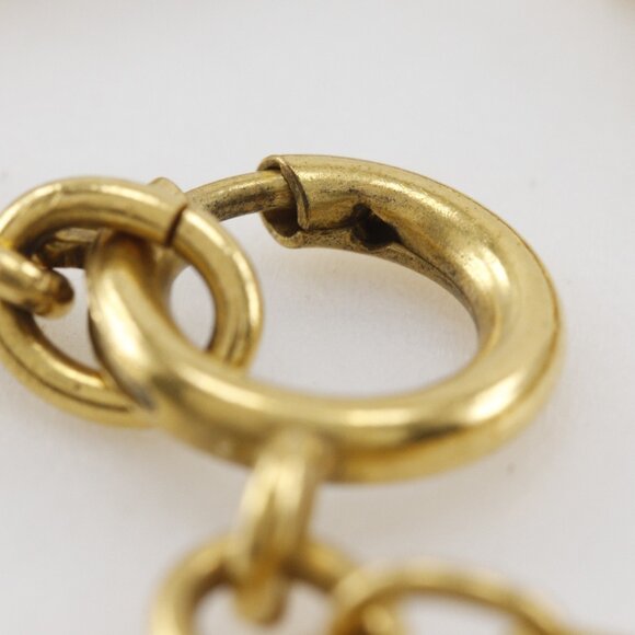 CHANEL Gold Logo Necklace